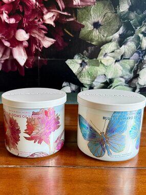 NEW 2-Pc 3-Wick Candles Bath and Body Works